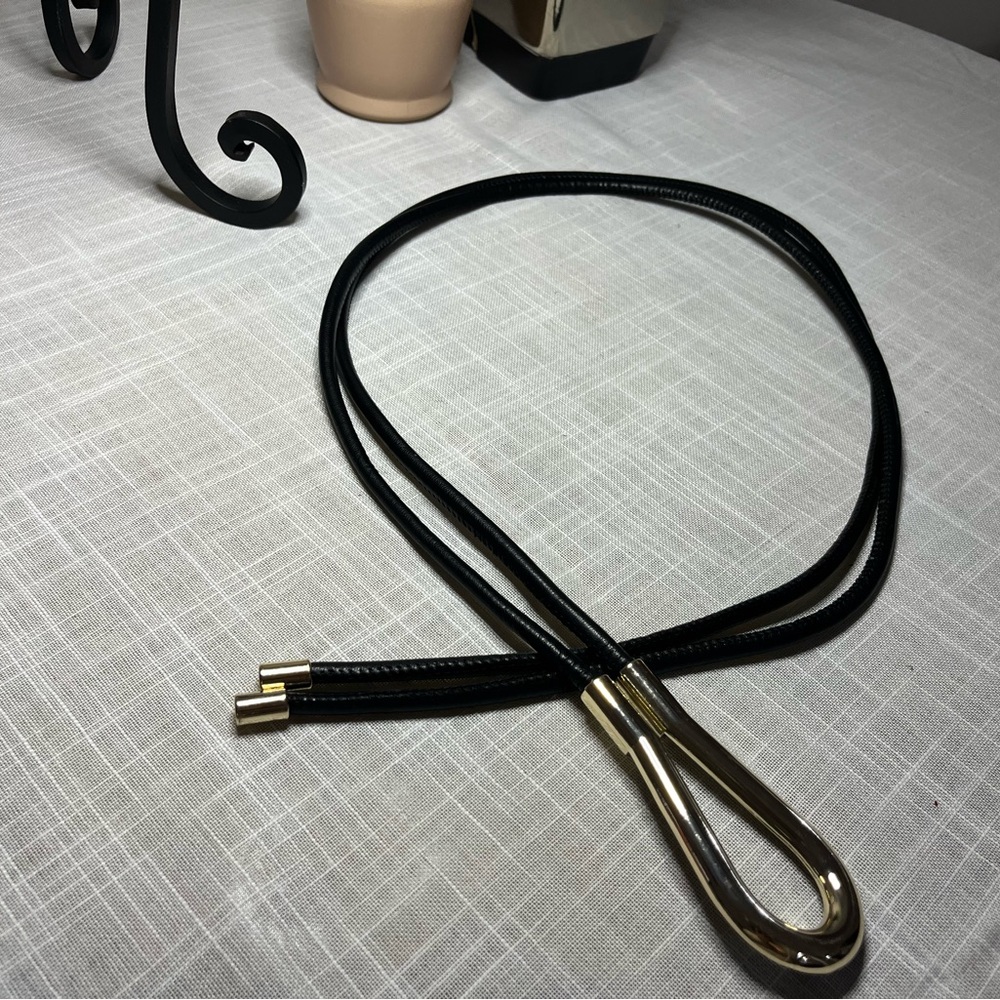 H&M Black and Gold Women's Drop  Belt
